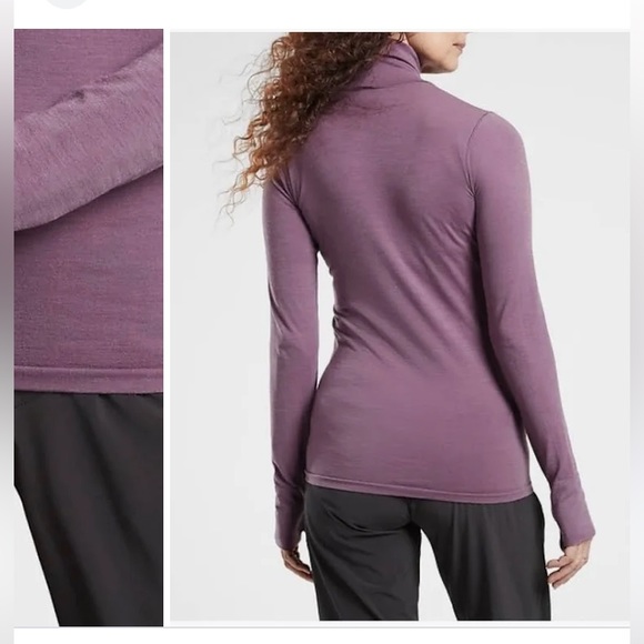 Athleta Forest Hill turtleneck, XS, violet - Picture 7 of 8
